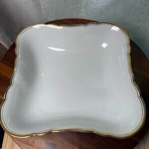 Vintage Waldershof Square Serving Bowl, 10.5", German Mid-Century